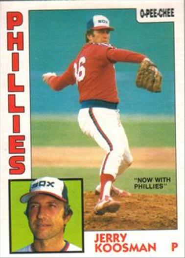 1984 O-Pee-Chee Baseball Cards 311     Jerry Koosman#{Now with Phillies